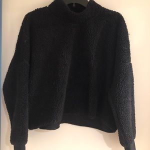 Black fleece sweater